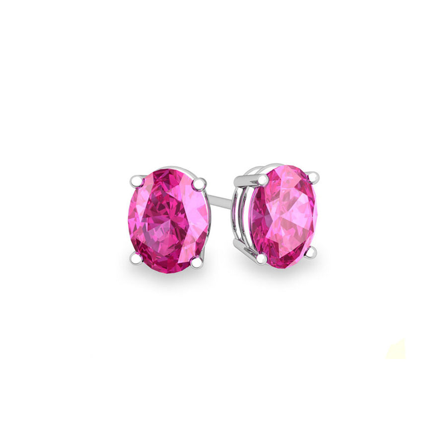 2.00 CTTW Genuine Pink Sapphire Gemstone Studs Image 1