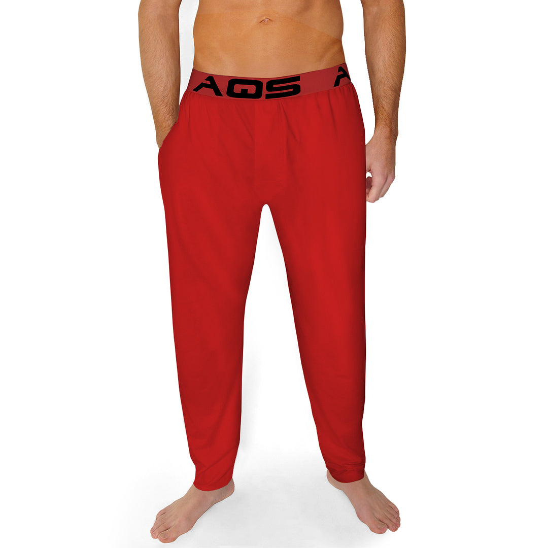 AQS Unisex Red Lounge Pants Image 1