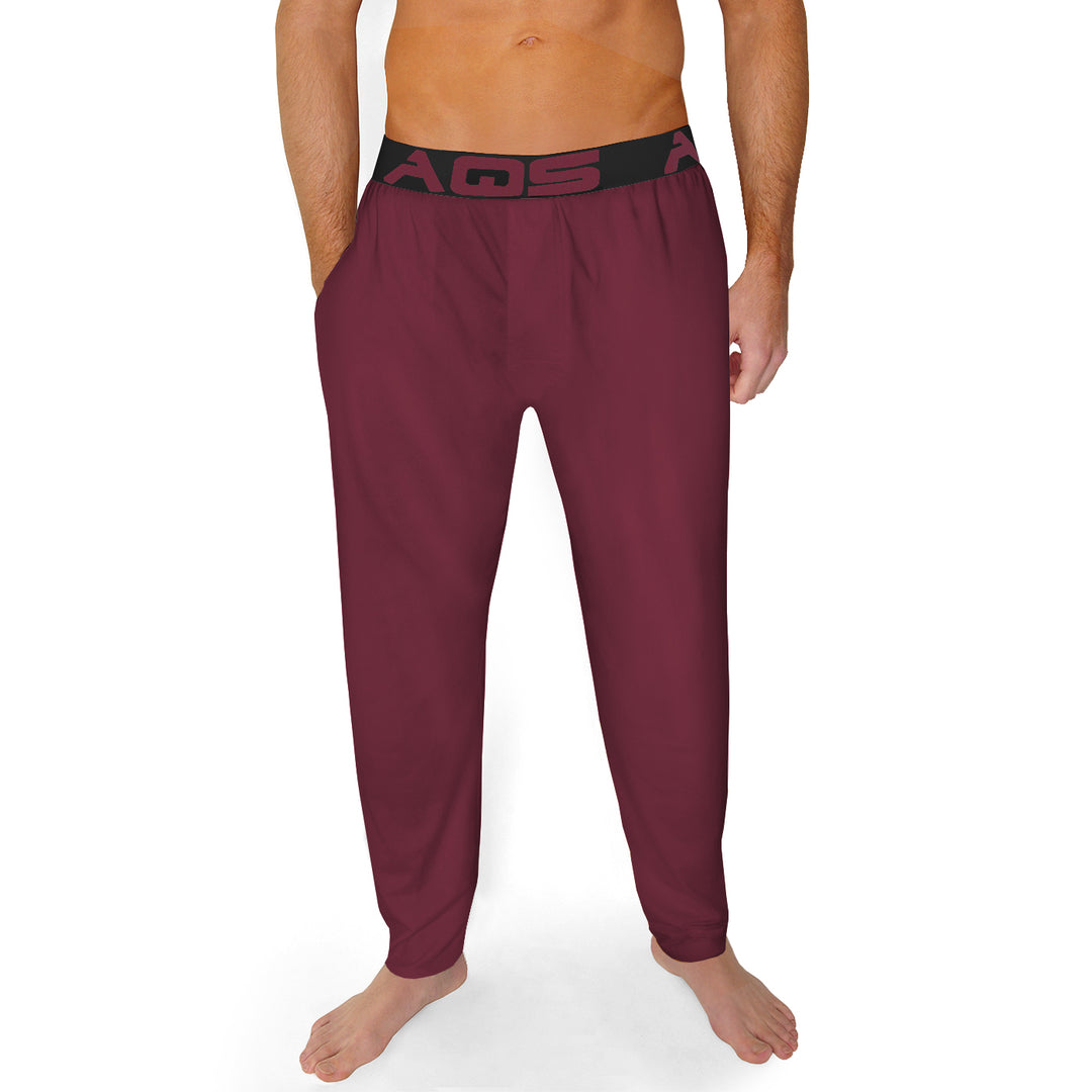 AQS Unisex Burgundy Lounge Pants Image 1