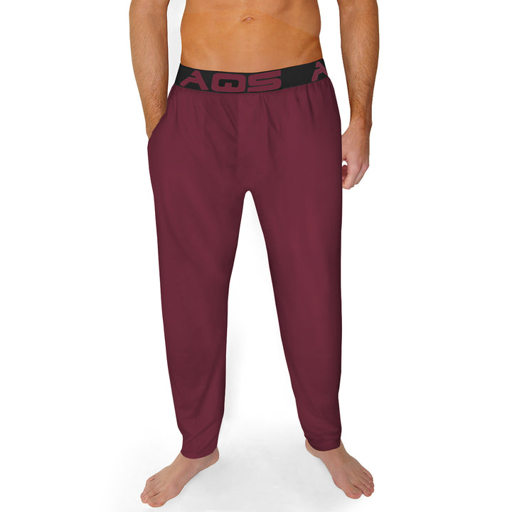 AQS Unisex Burgundy Lounge Pants Image 1