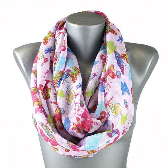 Dreamy Butterfly Infinity Scarf Image 1