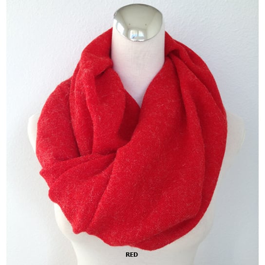 CASHMERE+VISCOSE Infinity Scarf Image 3