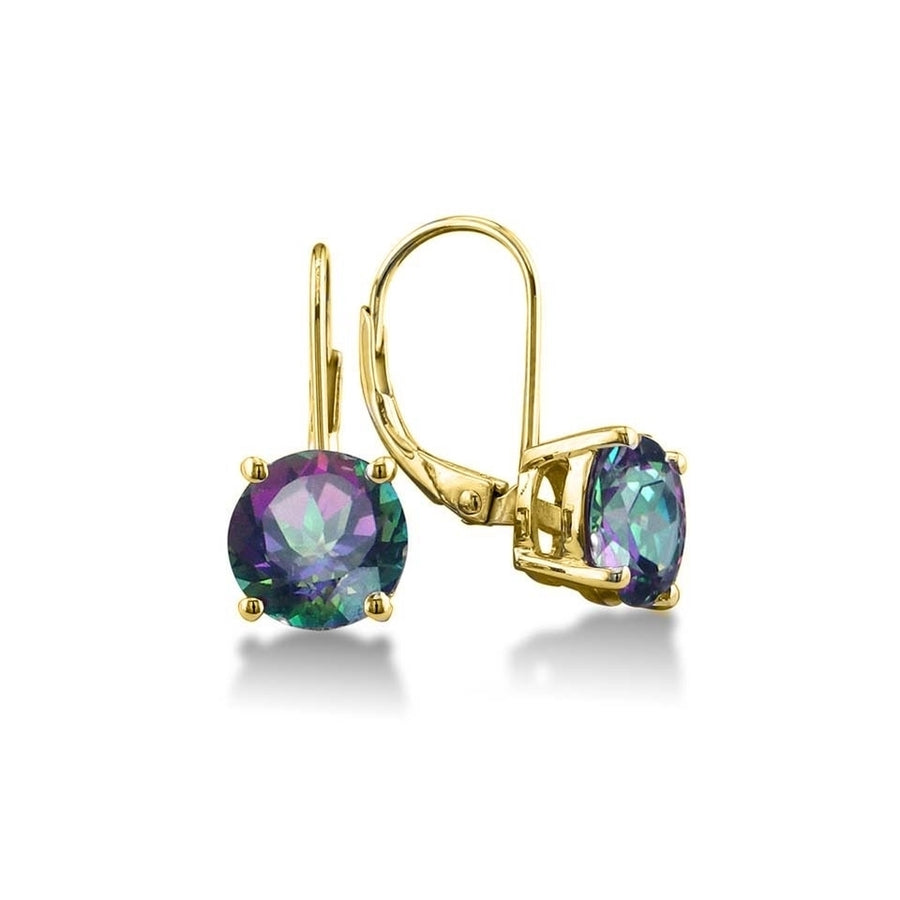Mystic Gemstone Leverback Earrings Image 1
