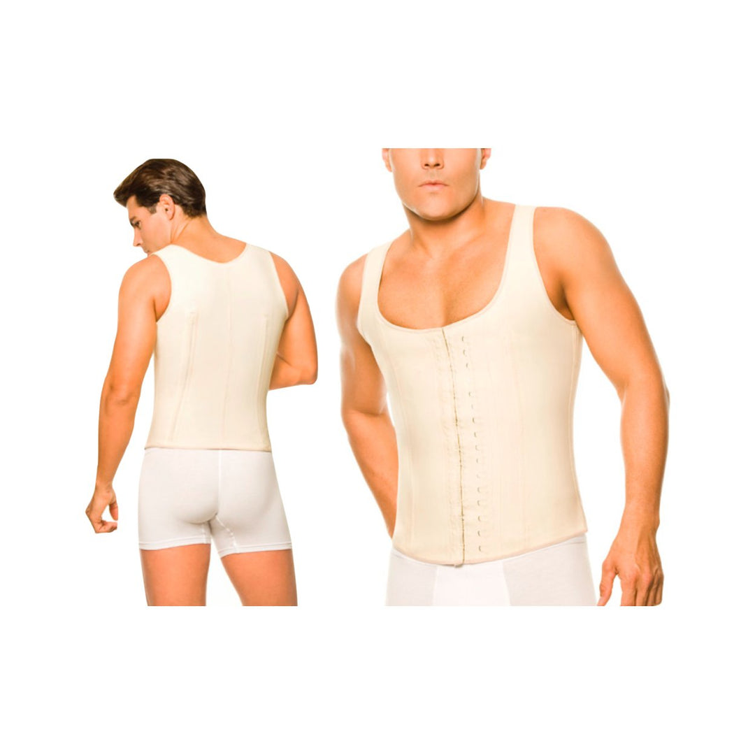 Men Waistcoat High-Compression Body Shaper in Regular and Plus Sizes Image 1