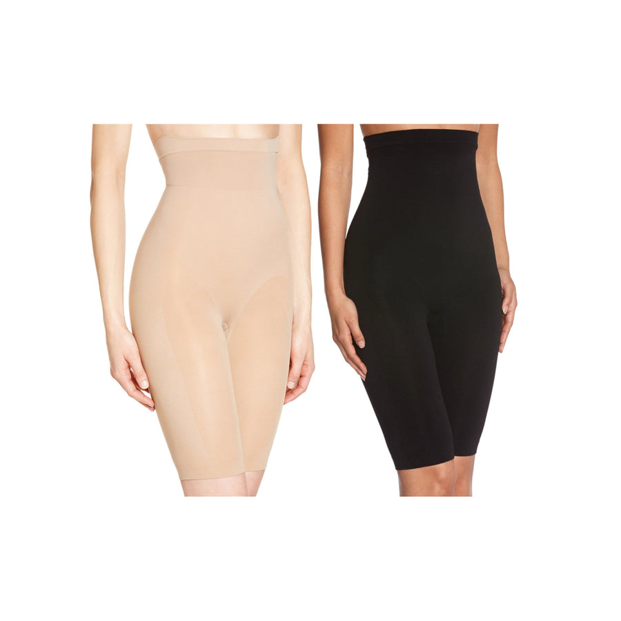 2 Pack of Womens Long Leg Waist Control Body Shaper Image 1