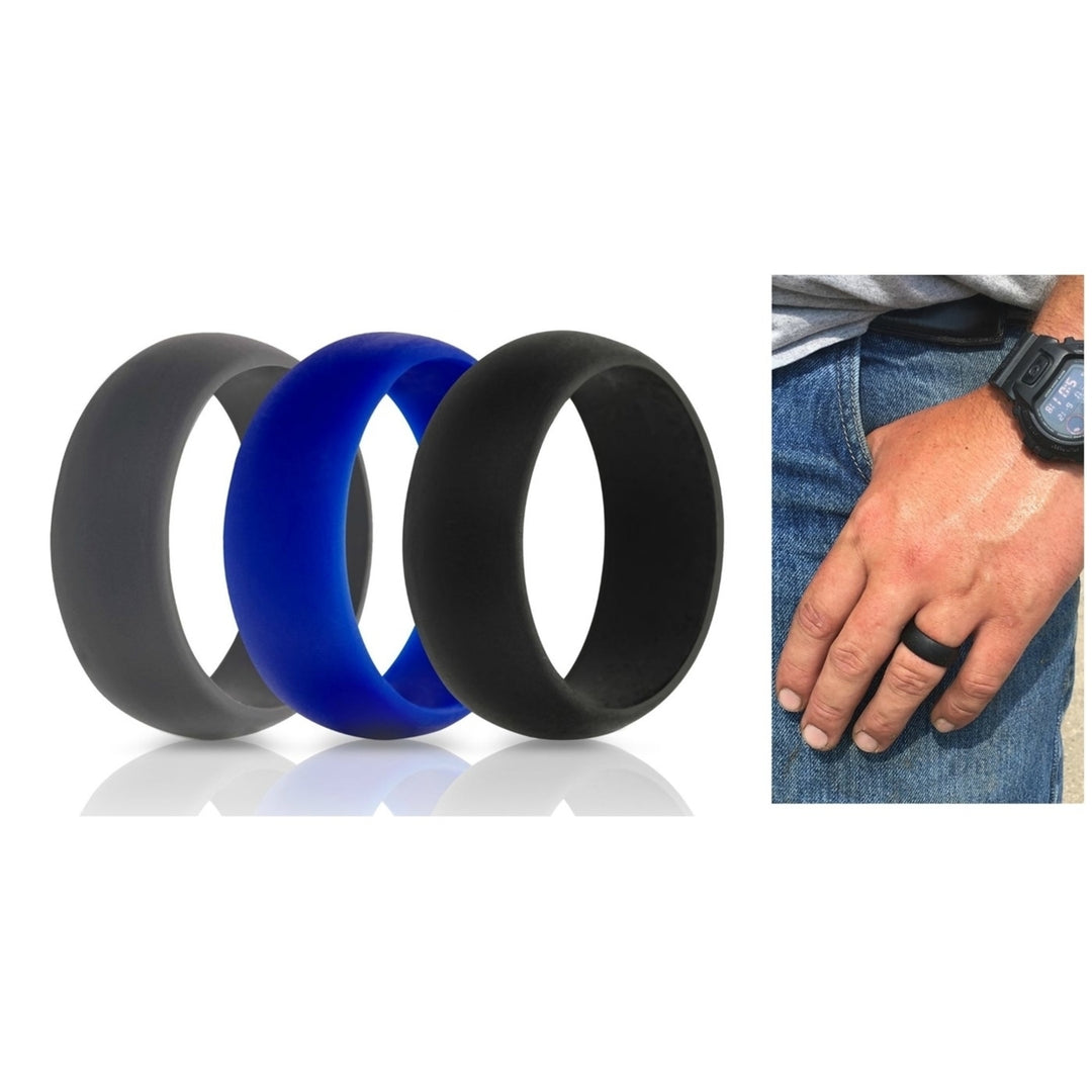 Unisex Silicone Active Rings- 3 colors (set) Image 2