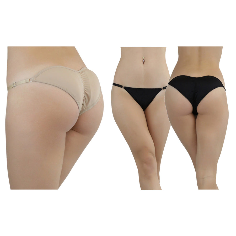 Womens Booty Booster Shapewear Tanga Panties Image 1