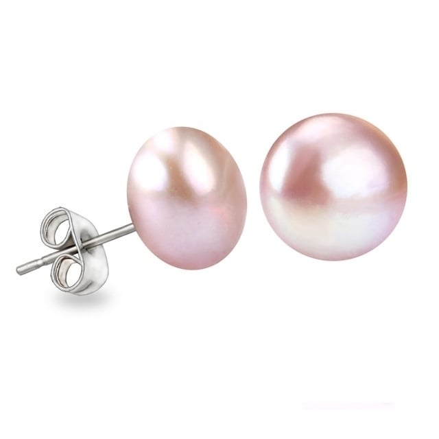 Sterling Silver Freshwater Pearl Earrings Image 1