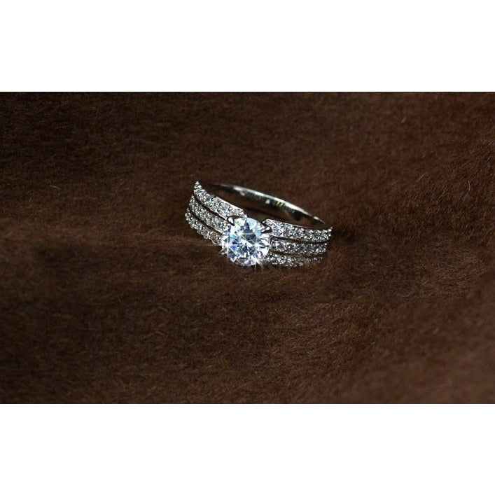Cubic Zirconia Forever Band Ring Image 3