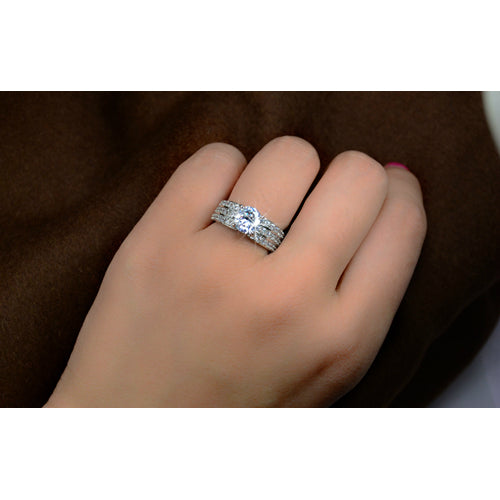 Cubic Zirconia Forever Band Ring Image 4