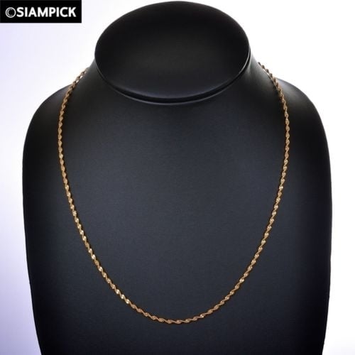 18k Yellow Gold Filled 2MM  Rope Chain Image 1