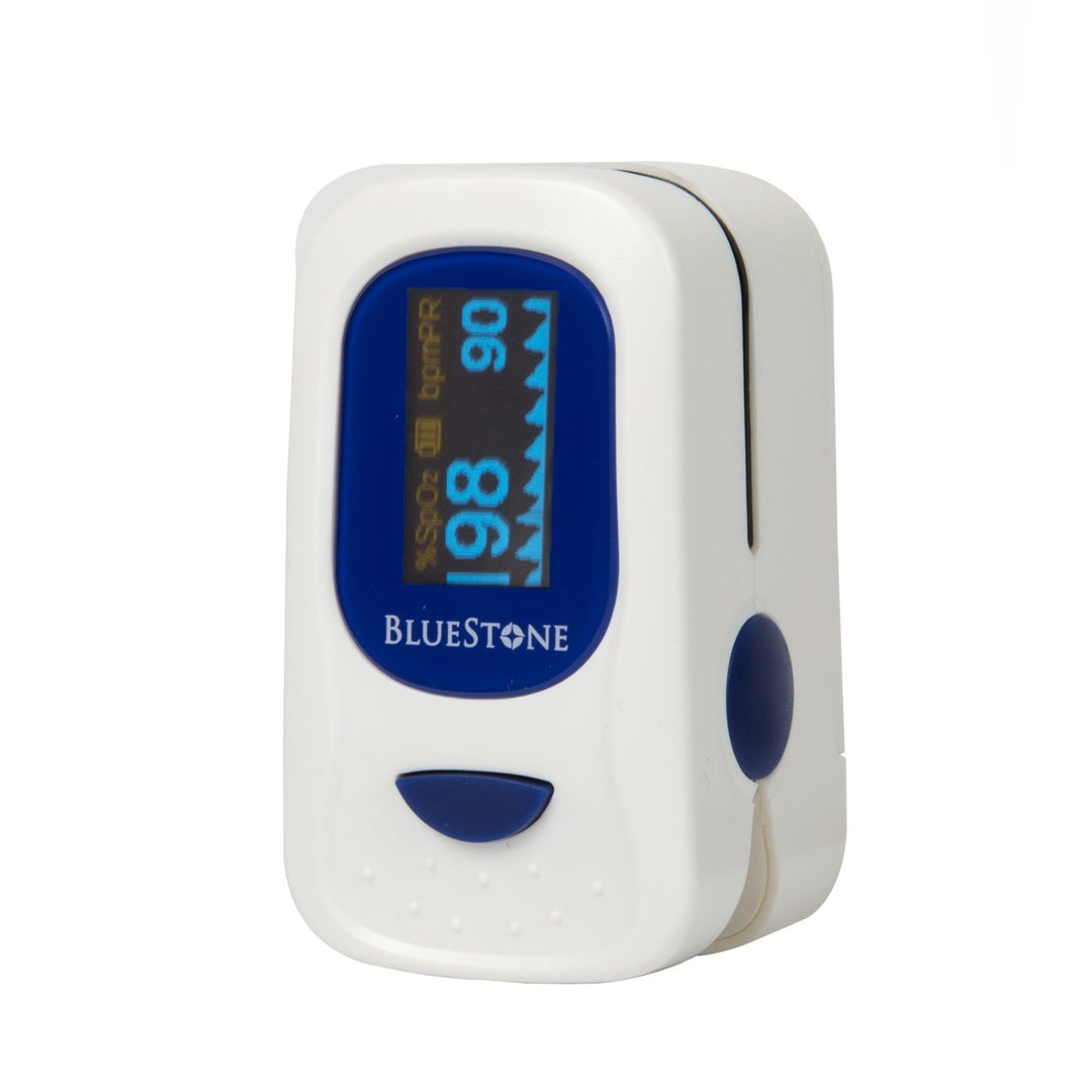 Bluestone Pulse Oximeter OLED Display Measures SpO2 and Heart Rate Portable Image 3