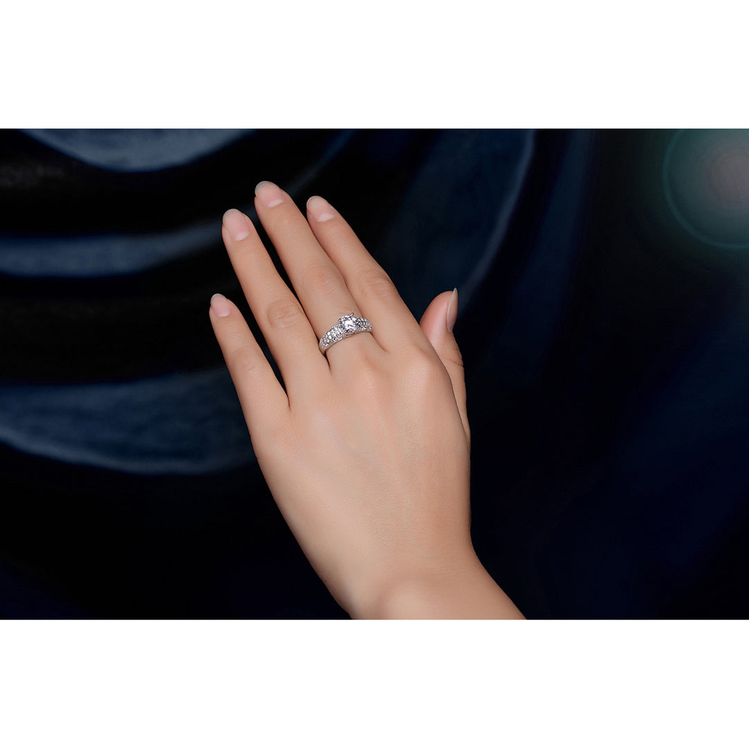 Diamond Engagement Wedding Ring Image 4