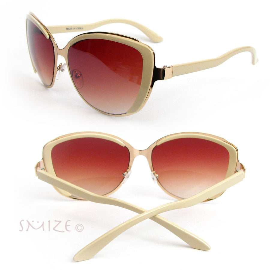 Cat Eye Frame Hot Fashion Oversized Womens Sunglasses Image 1