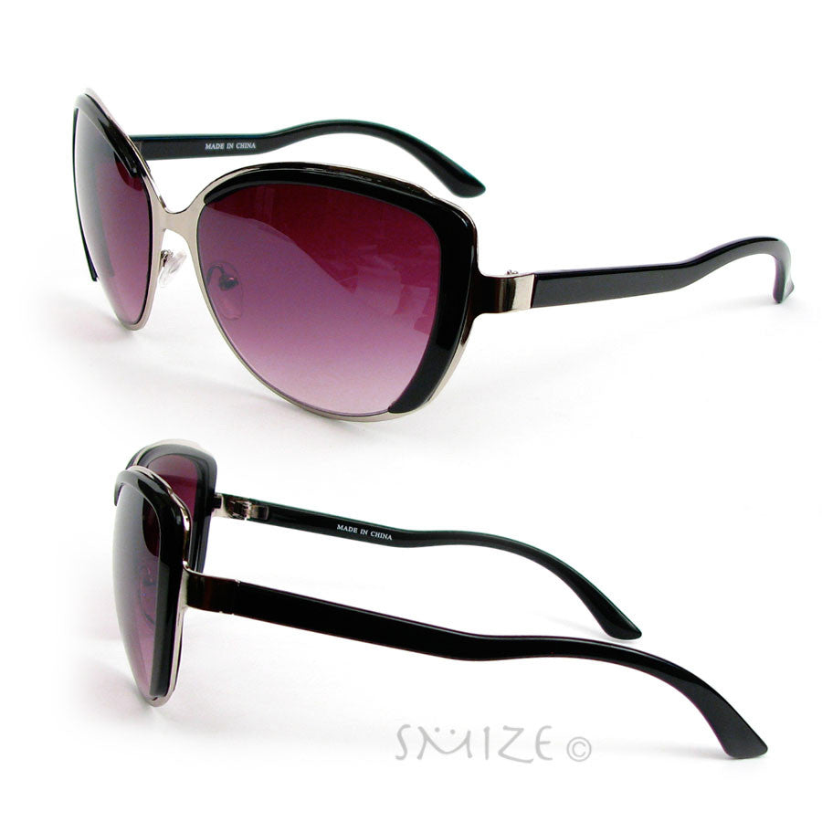 Cat Eye Frame Hot Fashion Oversized Womens Sunglasses Image 2