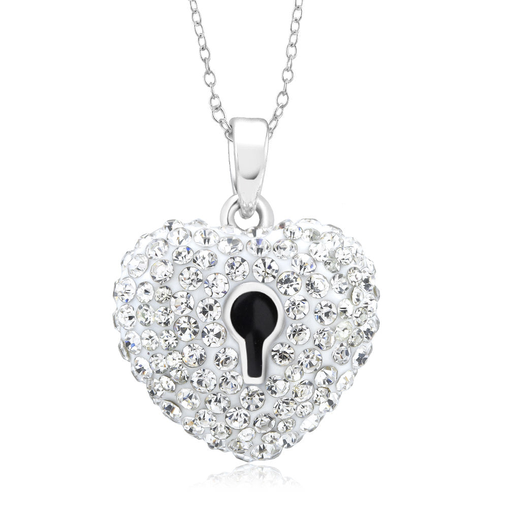 Austrian Crystal Heart Locket Image 1