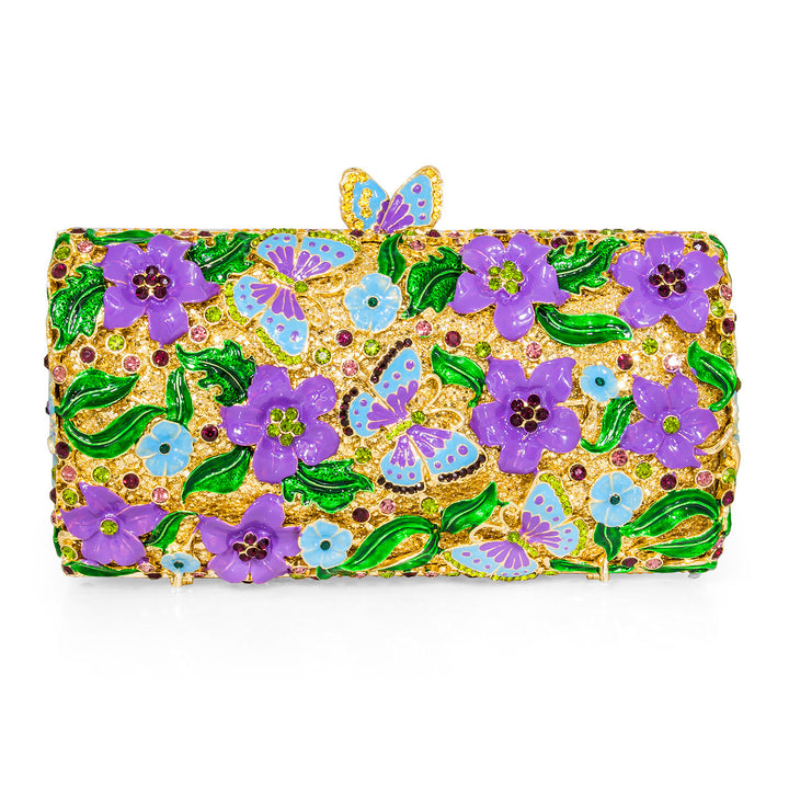 Dolli Butterfly Flora Crystal Clutch Dolli Glamorous clutch bag Stunning Image 1