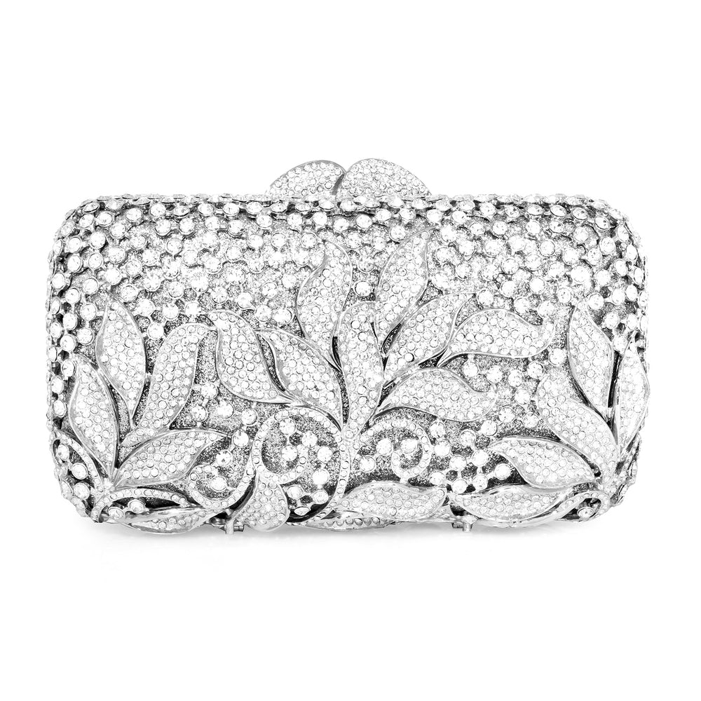 Dolli Classic Leaves Crystal Clutch Dolli Glamorous clutch bag Stunning crystal Image 2