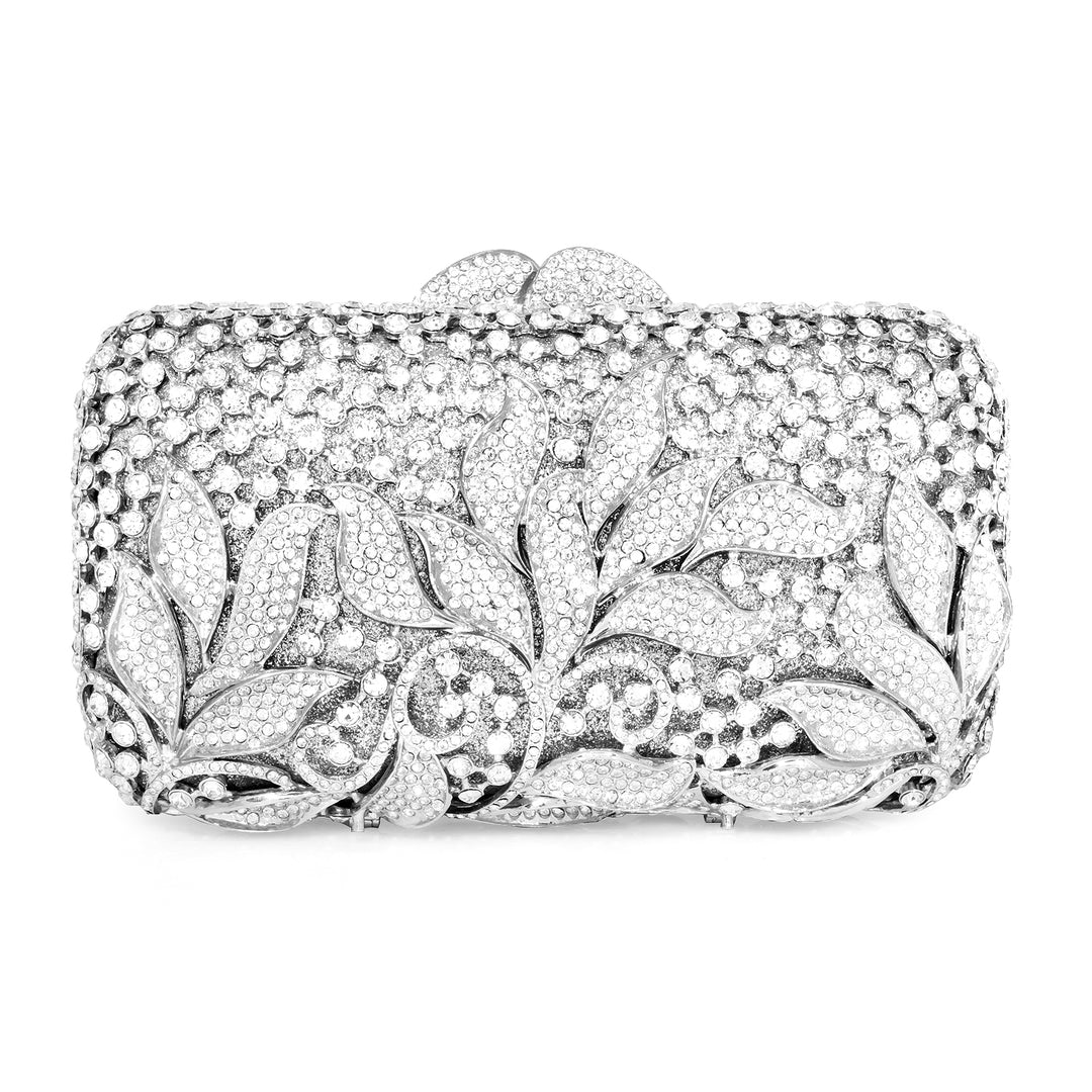 Dolli Classic Leaves Crystal Clutch Dolli Glamorous clutch bag Stunning crystal Image 2