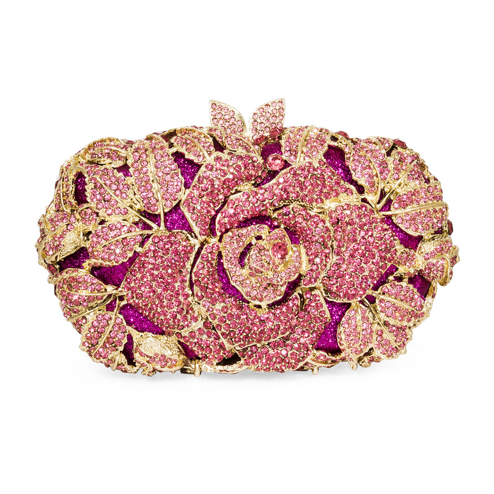 Dolli Flower Crystal Clutch Dolli Glamorous clutch bag Stunning crystal design Image 2