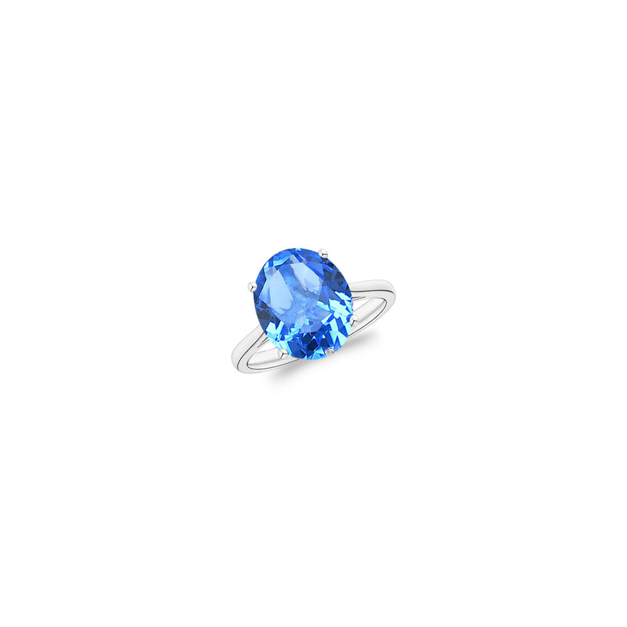 5.00 CTTW Genuine Tanzanite Oval Cut Gemstone Ring Image 1