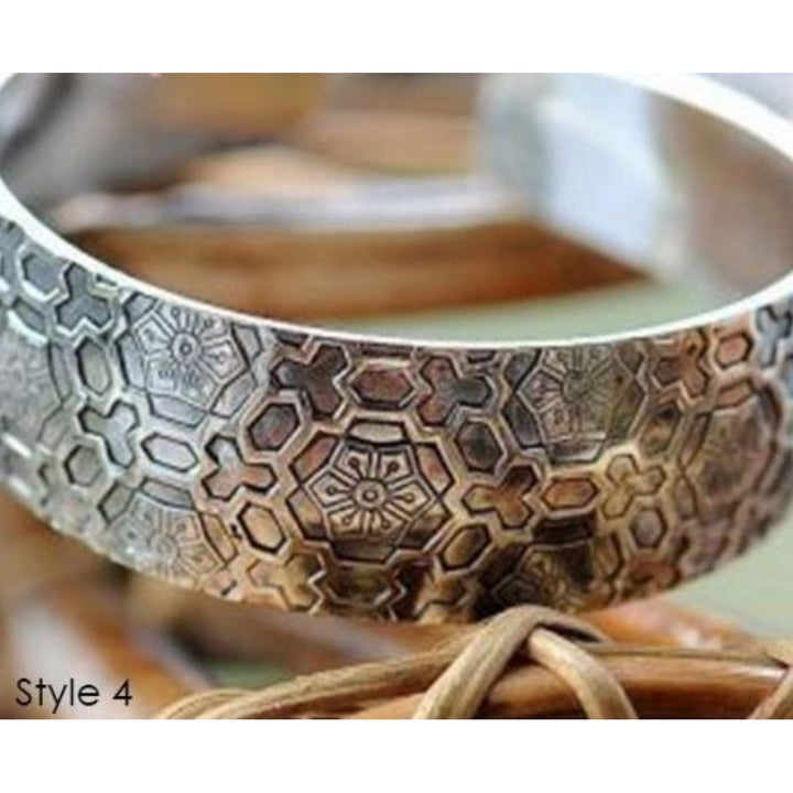 Tibetan Silver Cuff Bracelets - 6 Styles Image 1