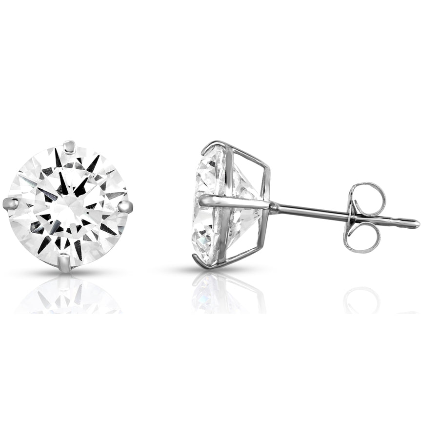 4.00 CTTW Swarovski Elements Crystal Sterling Silver Stud Earrings Image 1