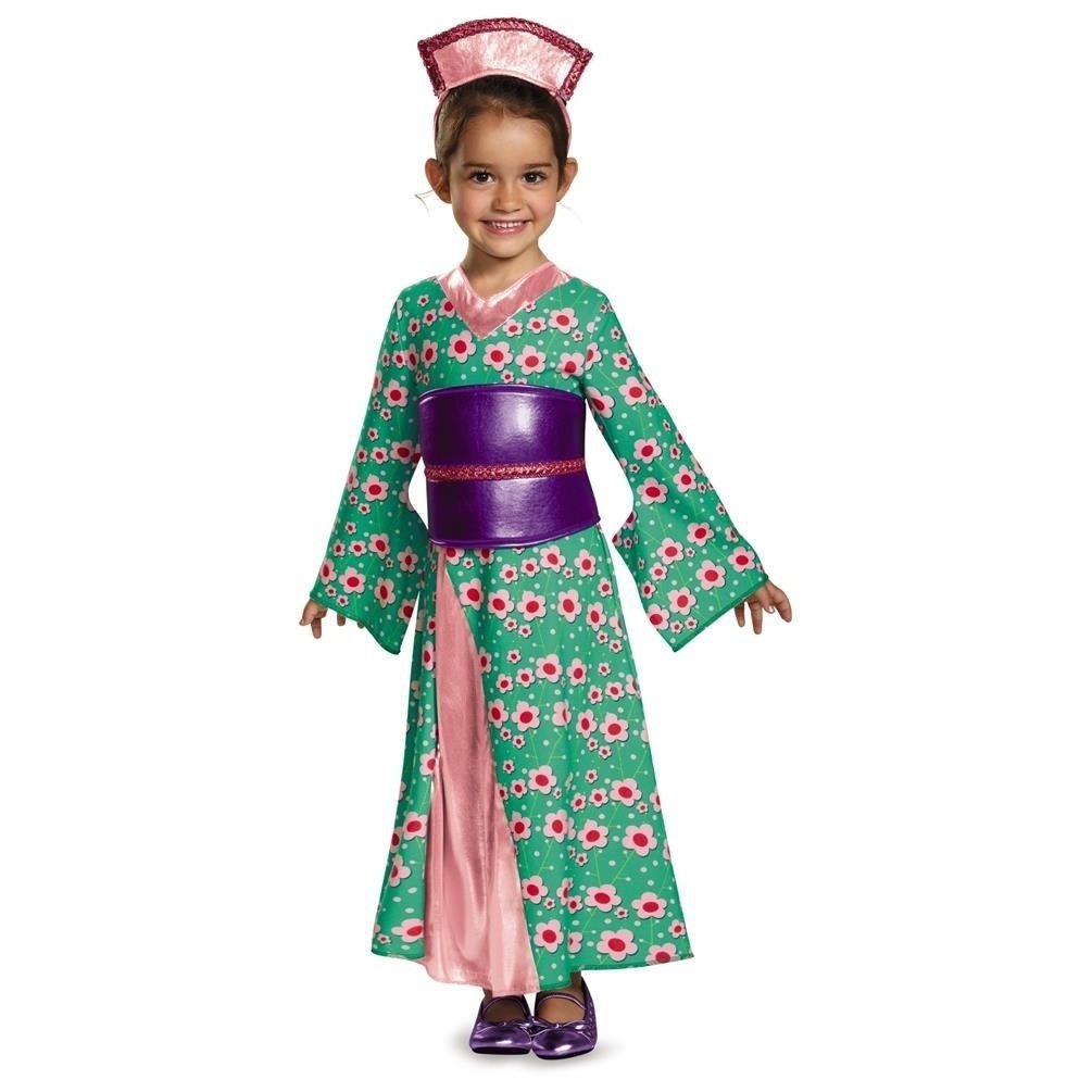 Disguise Japanese Kimono Princess Geisha Toddler Dress 12-18 MO Headband Belt Image 1