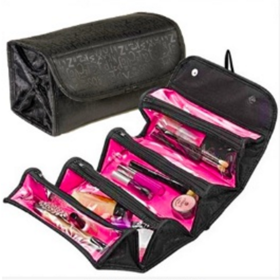 arrival cosmetic bag fashion women makeup bag hanging toiletries travel kit jewelry organizer Image 1