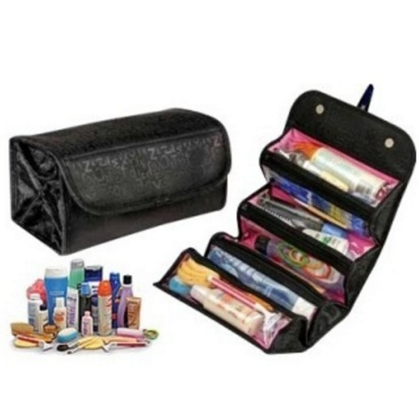 arrival cosmetic bag fashion women makeup bag hanging toiletries travel kit jewelry organizer Image 3