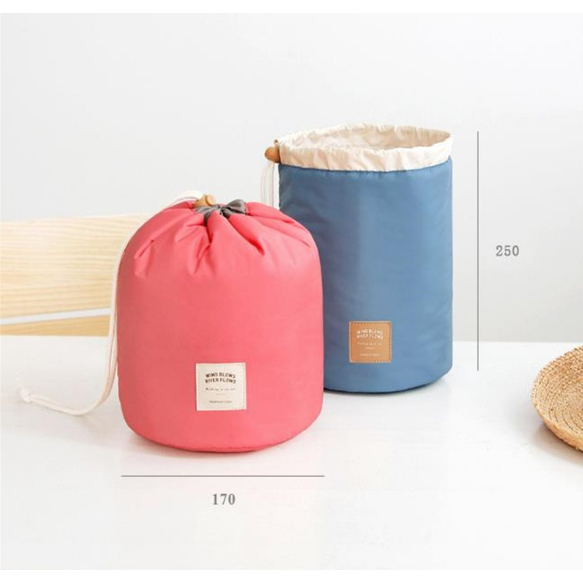 Outdoor Living Portable Commercial Storage Cosmetic Bags Wash Cylinder Bags(Random Color Image 4
