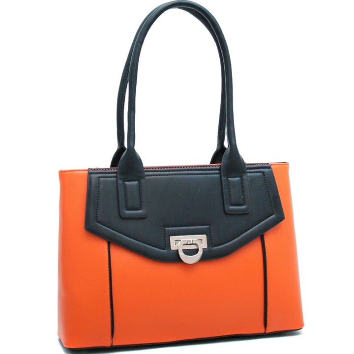 Dasein Classic Chic Two Tone Shoulder Bag Image 1