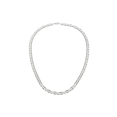 14K White Gold Filled Mariner Link Chain 6MM Image 1