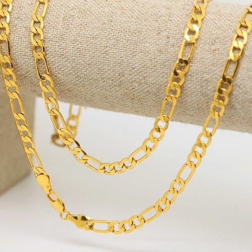 14k Gold Filled  Figaro Chain Image 1