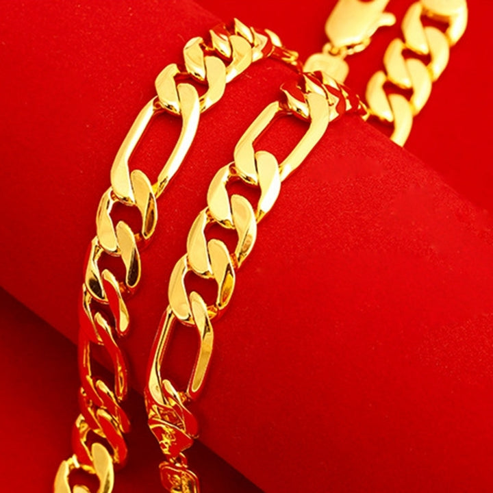 14k Yellow Gold Filled Figaro Chain 24" 10MM unisex Image 1