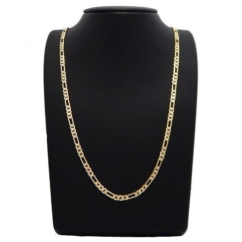 14k Gold Filled Thin Figaro Chain 20" unisex Image 1