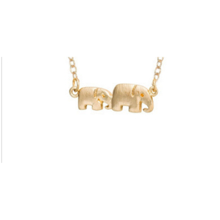 18K GOLD FILLED Elephant Necklace unisex Image 1