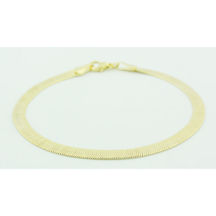 Unisex Gold Filled Herringbone 7.5 Inch Bracelet unisex Image 1