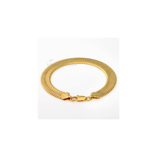 14K Gold Filled Herringbone Flat anklet 10 Image 1