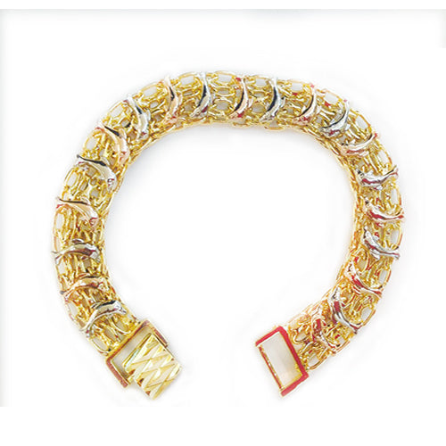 14k Gold Filled Tri Color Dolphin Bezmar Bracelet 8 Image 1