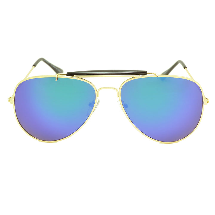 Dasein Men Classic Aviator Metal Frame Mirrored Polarized Sunglasses UV400 Protection 60mm Image 3