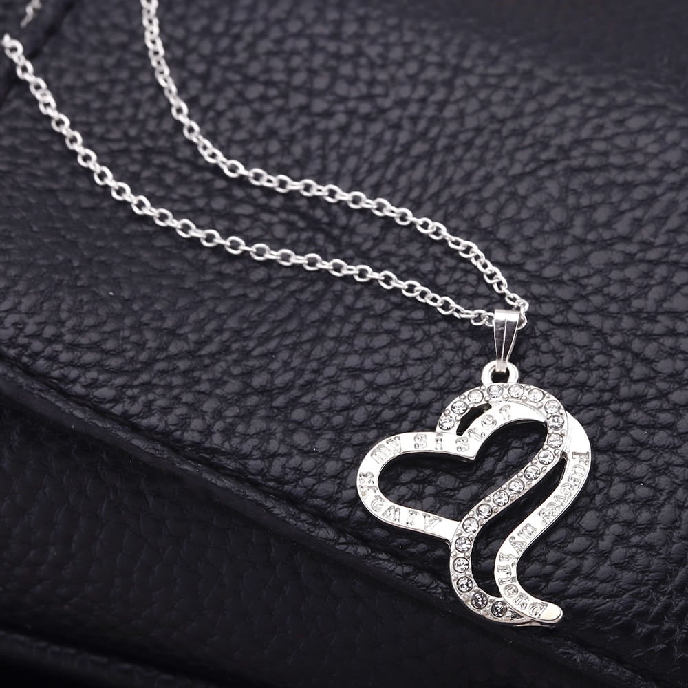 "Forever My FriendAlways My Sister" Heart Necklace Image 2