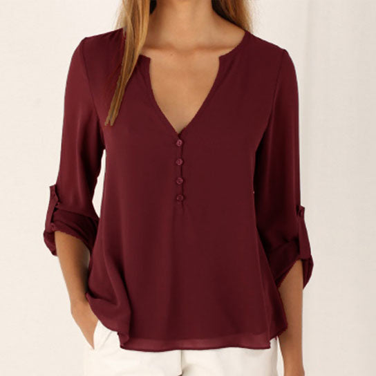 Simple Sophisticated Blouse in 5 Colors Image 2