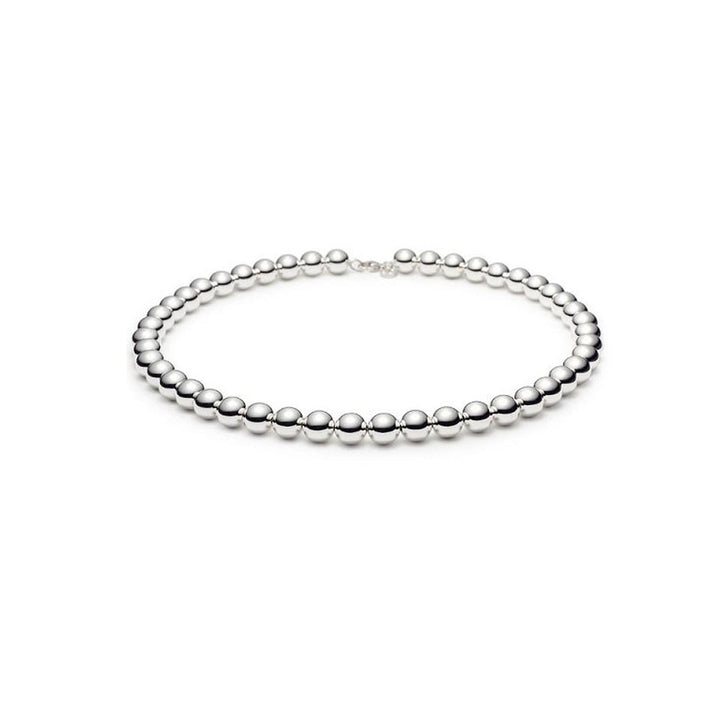 Italian Solid Sterling Silver Handmade Bead Bracelet Image 2