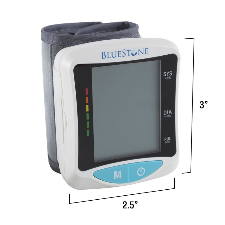 Bluestone Automatic Wrist Blood Pressure Monitor 4 Person Memory LCD Display Image 3