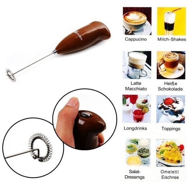 Electric Mixer - Cappuccino Milkshake Egg Beater Whisk Frother Image 4