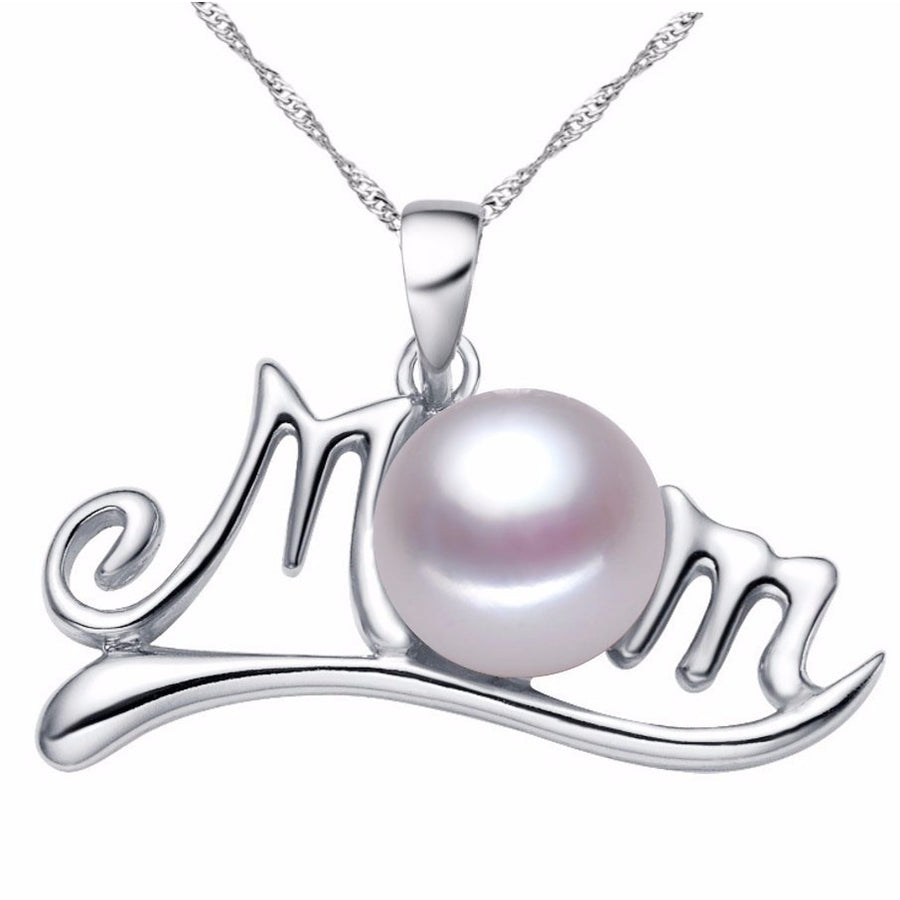 Pearl Mother Pendant Necklace Image 1