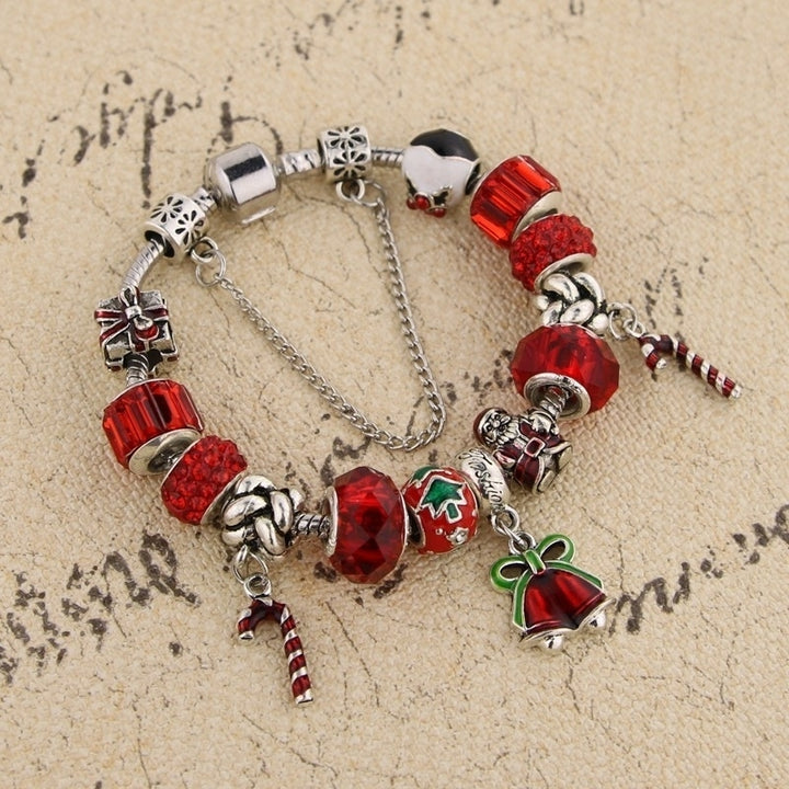 Christmas Charm Bracelet Jingle Bells Image 2