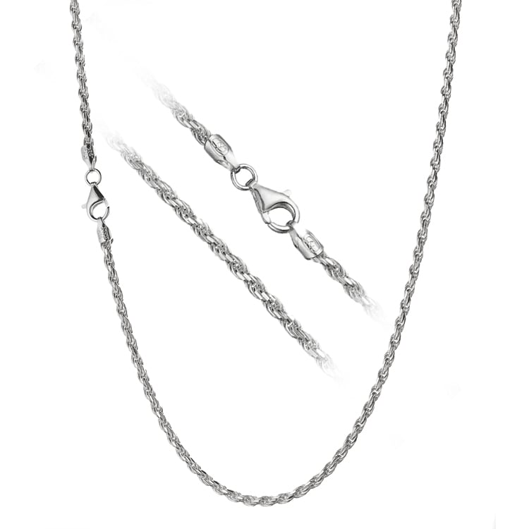 Italian Sterling Silver Chains - 16" to 30" in 5 Designs Image 1
