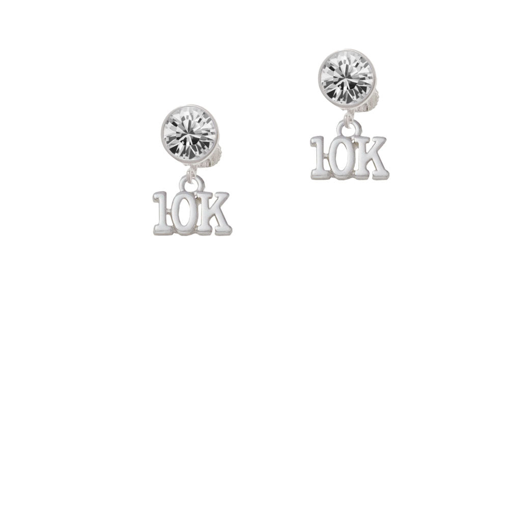 10K Crystal Clip On Earrings Image 2